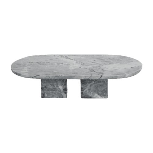 Deep Grey Marble Piece - Dimensions : 50x25x12 cm