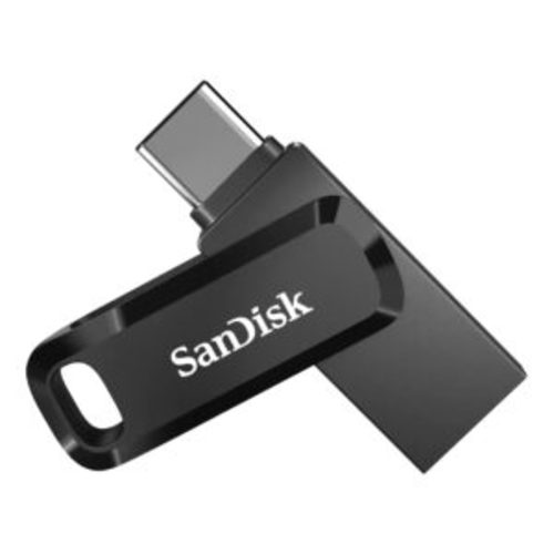 محرك الأقراص المحمول SanDisk Ultra Dual Drive Go - سعة 128 جيجابايت/ 150 ميجابايت/ثانية/ USB 3.1 الج - محرك الأقراص المحمول SanDisk Ultra Dual Drive Go - سعة 128 جيجابايت/ 150 ميجابايت/ثانية/ USB 3.1 الجيل الأول/ USB-C/ أسود