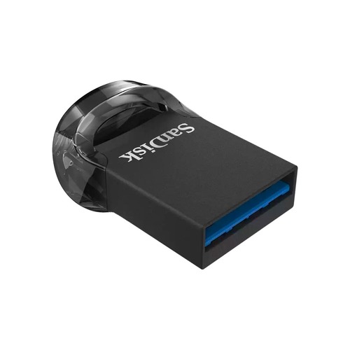 محرك أقراص فلاش SanDisk Ultra Fit USB 3.2 - سعة 128 جيجابايت/ 400 ميجابايت/ثانية/ USB 3.2 الجيل الأو - محرك أقراص فلاش SanDisk Ultra Fit USB 3.2 - سعة 128 جيجابايت/ 400 ميجابايت/ثانية/ USB 3.2 الجيل الأول/ أسود