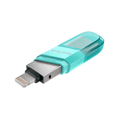 0        محرك أقراص فلاش SanDisk iXpand Flip – 64 جيجابايت/ USB 3.1 Gen 1/ Lightning/ Mint 12.900 - سعة التخزين: 64 جيجابايت نوع الواجهة: USB 3.1 الجيل الأول الموصل: البرق اللون : نعناعكمية محرك الأقراص المحمول SanDisk iXpand Flip - 64 جيجابايت / USB 3.1 Gen 1 / Lightninن