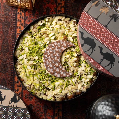 تمرية ذا روف - تمرية ذا روف ٧٠ قطعه رطب مع المكسرات والهرده والصوص وبسكويت