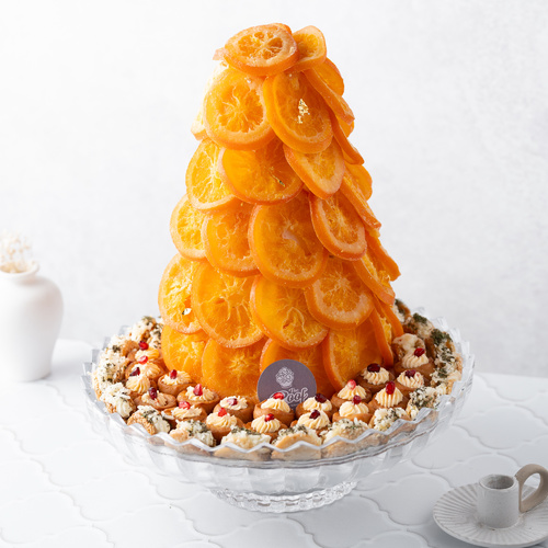 Orange pyramid citrus