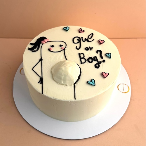 gender reveal cake