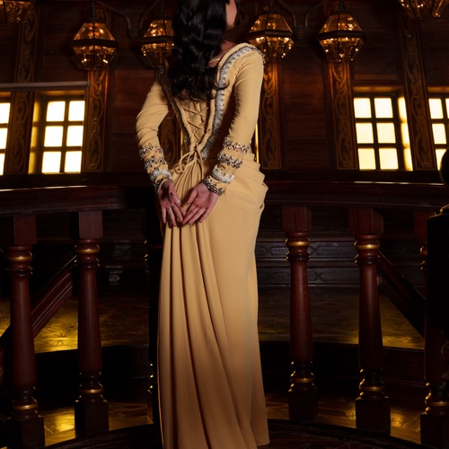 “Mustard color”.