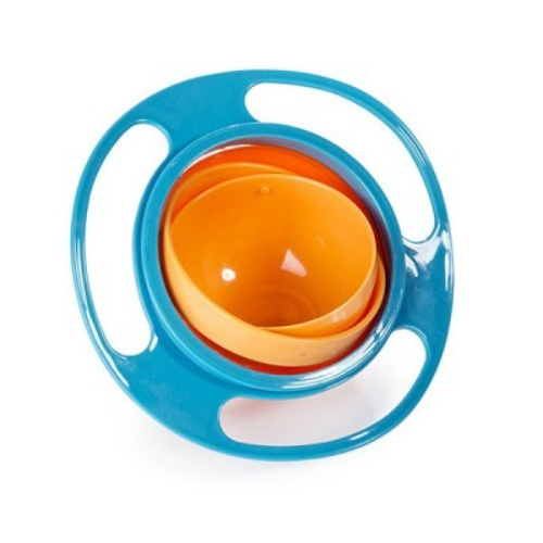 Moolly Store  - 360 degree rotating dish - 360 degree rotating dish - Promotes self-feeding of the child does not spill food.
The inside of it rotates 360 degrees to keep the open side always facing upwards.
- Easy to clean with warm soapy water.
- Easy to store (placed in a drawer or cupboard).
Only one color available in the pictures
Comes with a cover.
Made of FDA approved plastic.
- Free of BPA, BPS, PVC, lead and phthalates.