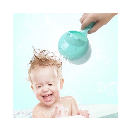 bath cup - easy to use,
This cup allows you to rinse baby's hair while protecting the face and eyes.
Dimensions: 20 x 14 x 10 cm.
Available in green and pink.