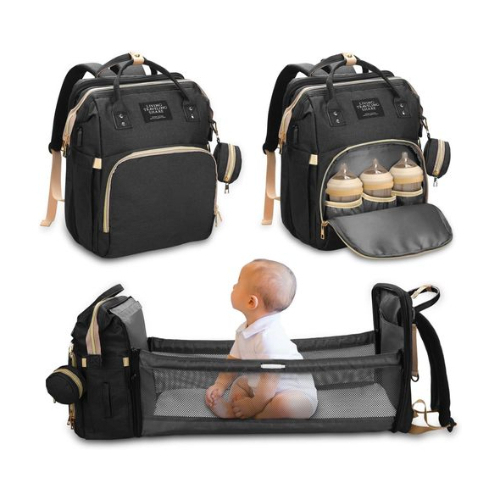 Backpack for mom - Backpack for mom 
 Available in black and grey - Wide open design for easy access to baby supplies, - Large capacity diaper bag! Smart organizer design with separate pockets and compartments to hold all baby essentials and mummy essentials in a super organized way, including changing pad, feeding bottles, water bottle, breast pump, wipes, baby clothes, etc.