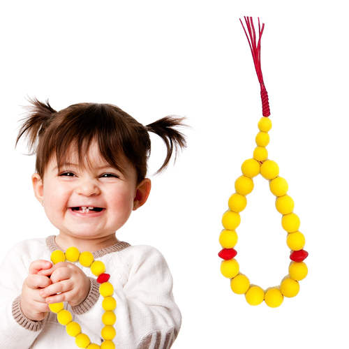 Children's swimming pool - Children's swimming pool 
 - Available in yellow color - 2 in 1: It is an elegant swimming pool and a teether for the baby at the same time - It has a durable string containing 21 rubber balls