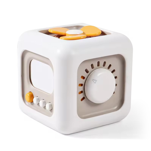 Children's cube - Promotes tactile exploration and motor development sensual The simulated switch provides enhanced stimulation Vibrant design and colors of the sensory toy cube Multipurpose cube Improves children's dexterity Withstands rough handling Stimulating the senses