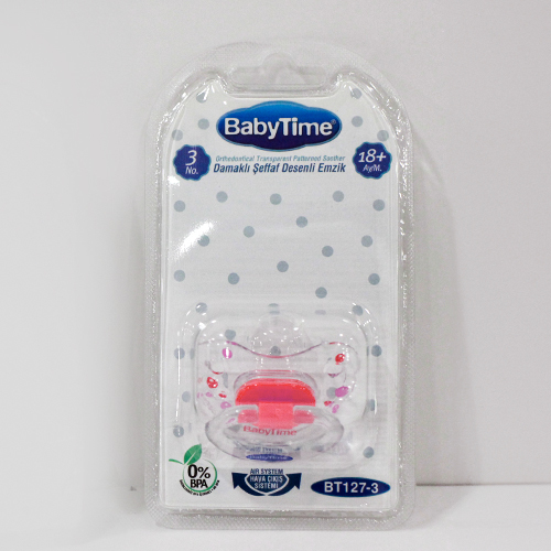 Natural anti-bacterial pacifier BT127-3 - Against bacteria Age from 0-6 months