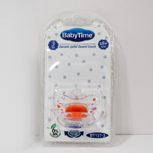 Natural anti-bacterial pacifier BT127-3 - Against bacteria :Age: +18