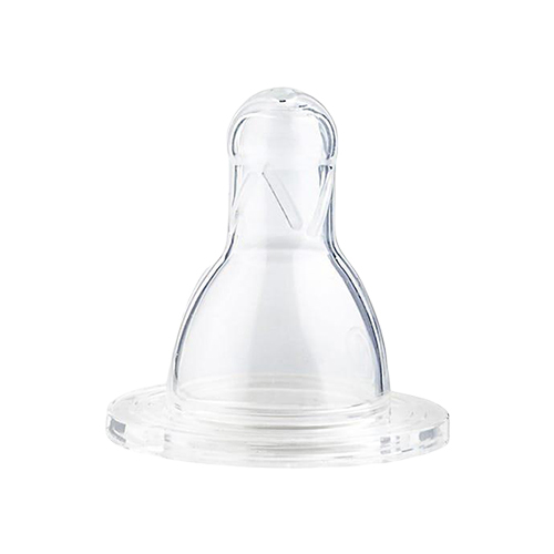 Natural silicone nipple against bacteria BT 096 - Against bacteria Age from 0-6 months Color: transparent