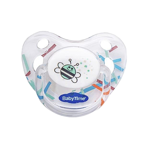 Natural anti-bacterial pacifier BT 134-1 - Against bacteria Age from 0-6 months
 Color: transparent