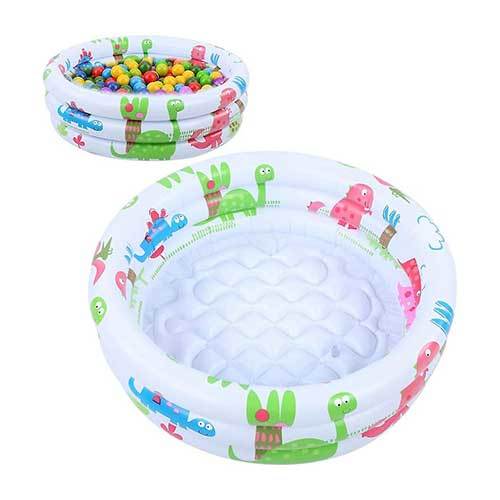 Dino Buddies 3-Ring Baby Pool  61 x 22 cm