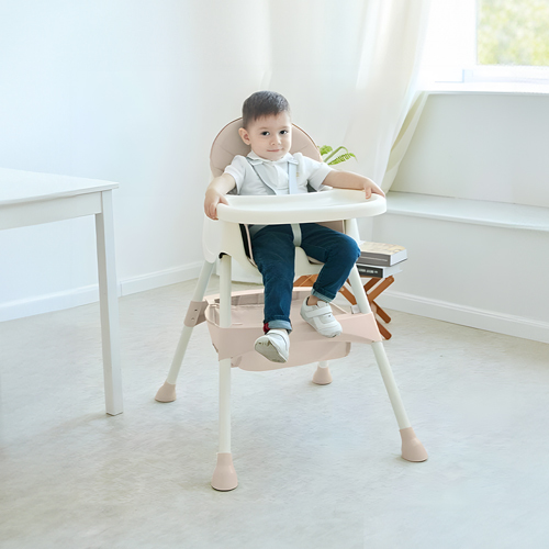 3 in 1 Chair - 3 in 1 Chair 
 Comfortable seat made from specialized materials for infants and children. The height of the chair can be adjusted to meet the child's needs at different times. It features thick steel tubes for stability and resistance to tipping, along with a strong, wear-resistant holder. The legs are suitable for all types of flooring.  
 Available colors:  Pink - Blue - Beige 
 The design is foldable and adjustable, making it easy to carry while on the move.