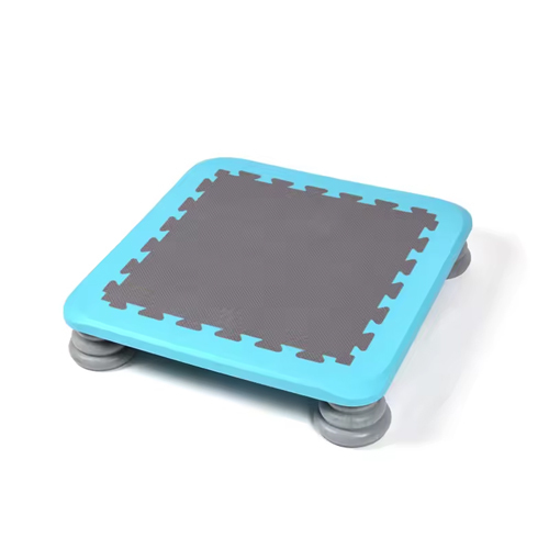 Square Trampoline for Kids - Square Trampoline for Kids Thick anti-slip foot cover   Shock-absorbing   Supports up to 73 kg   Flexible and easy to clean   Soft jumping mat surface   Price: 23 Kuwaiti Dinars