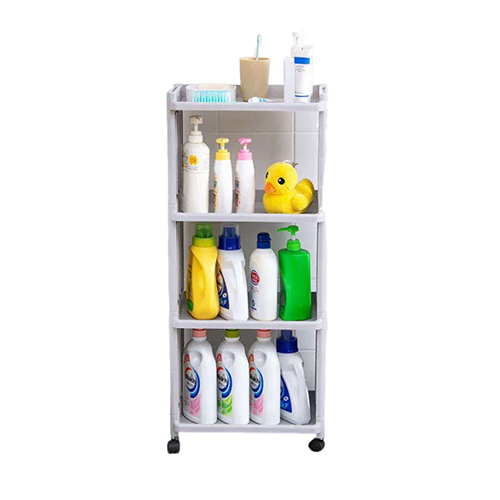 Storage trolley (two tiers) - Storage trolley (two tiers)   Easy storage design   Multi-purpose   Ideal for storing personal items in the bathroom or kitchen essentials   4 wheels that rotate 360 degrees   Hollow side openings for ventilation   Includes:   Upper protective barrier   Upper dust cover   Thick side support   Universal wheels   Easy to assemble and disassemble   Price: 8 Kuwaiti Dinars