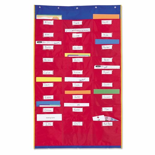 Moolly Store  - أورغنايزيشن ستيشن - Ideal organisation tool Features 27 individual; pockets Includes wipe-clean labels Grommeted for wall hanging Measures 72cm W x 114cm H