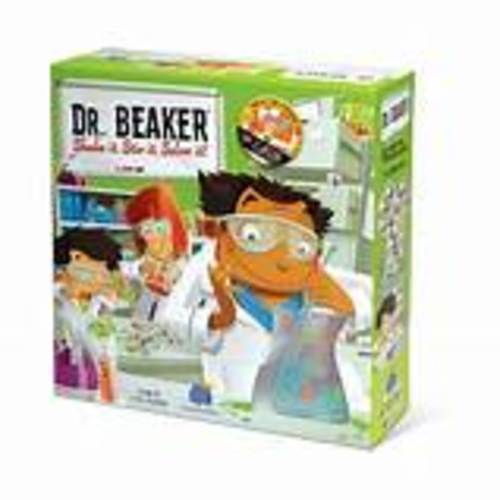 Dr. Beaker - Stir up excitement in Dr. Beaker’s Laboratory! Flip a challenge card and race your opponents to match the formula. Using logic and your stirring rod, move the molecules into the right spots. Think ahead – the special rotating platform at the bottom of your beaker only allows them to move one-by-one. Unique game pieces add to the fun in this brainteasing logic race!