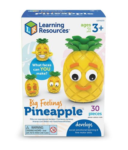 Big Feelings Pineapple - BUILD preschool social-emotional learning (SEL) skills with every face you make EXPLORE 26 face pieces from smiles to frowns and everything in between TWO-SIDED pineapple helps kids learn opposites by building two faces at once STORE your pieces inside the pineapple for easy clean-up PERFECT FOR AGES 3 & UP: Use in the classroom or at home for social-emotional learning0.