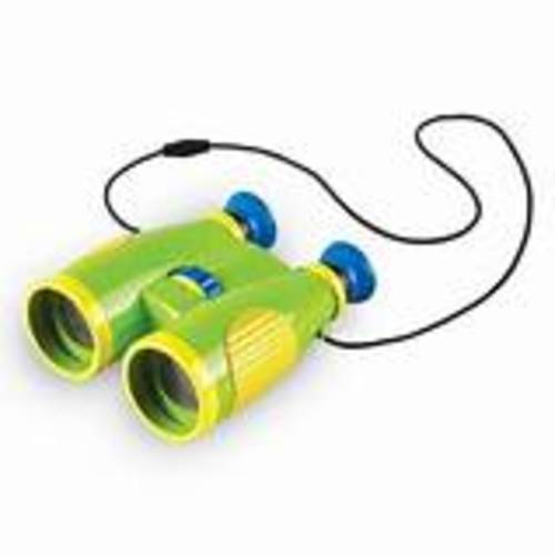 Primary Science Binoculars - Primary science binoculars. Great for young explorers. Simple to use with a big grippy knob. Features 6x magnification. Binoculars come in multilingual packaging.