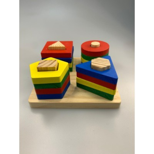 Shapes installation game (wooden)