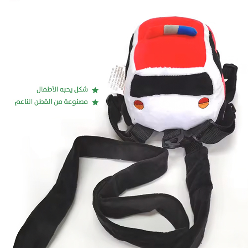 جنطة الظهر مع سيفتي شكل سيارة