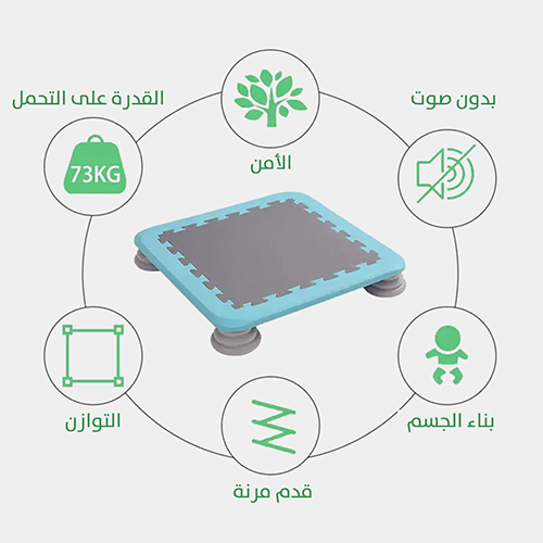 Square Trampoline for Kids