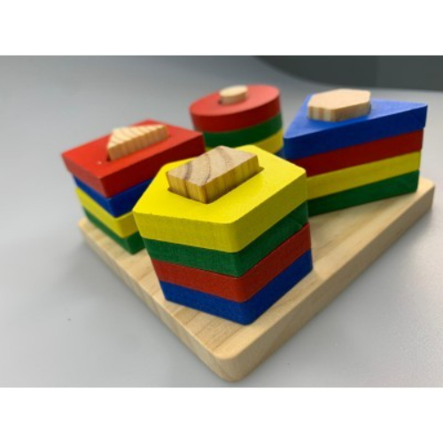 Shapes installation game (wooden)