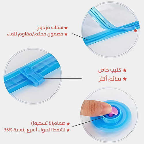 Compressed clothing bags
