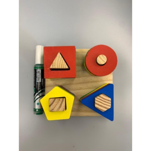 Shapes installation game (wooden)