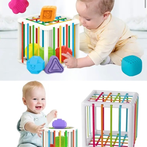 Little Miss - Activity Game Cube - The cube game focuses on activating fine motor skills and encourages discovery through touch and experimentation  age from (9 months - 3 years)