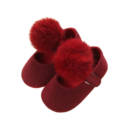 Little Miss - Burgundy Velvet Shoes