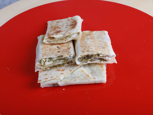 Saj Labneh With Zaatar Pie