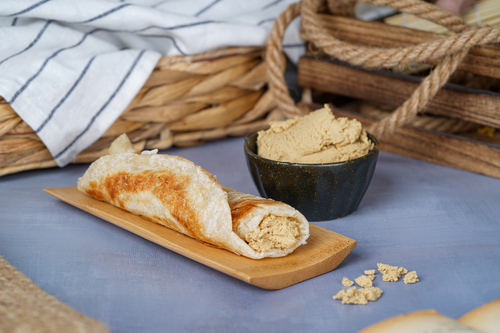 Chapati With Rahash - Chapati stuffed with rahash