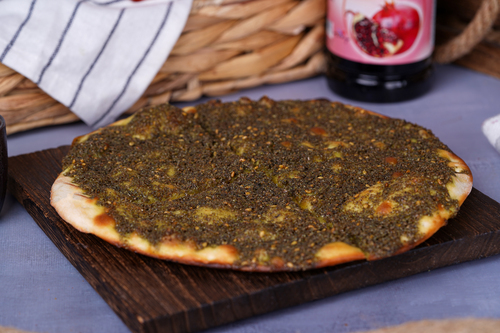 Zaatar With Pomegranate Molasses