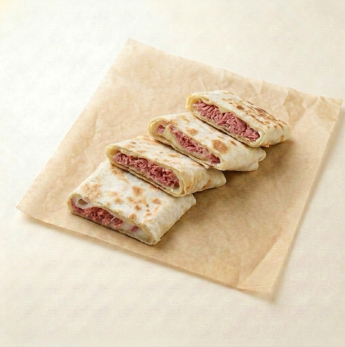 Saj Kashkaval Cheese with Mortadella