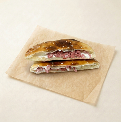 Labneh with Mortadella Pie