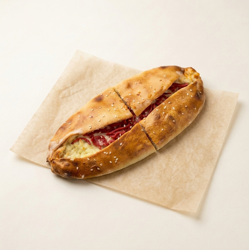 Halloum with Mortadella Pie