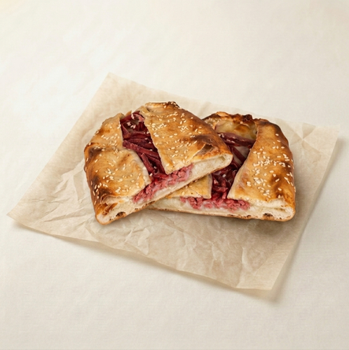 Kashkaval with Mortadella Pie