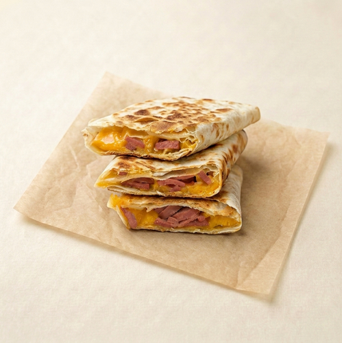 صاج چيدر مع نقانق