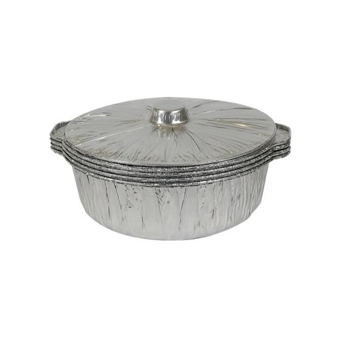 Extra large aluminum pot 4 pieces - Width: 35cm depth: 11cm