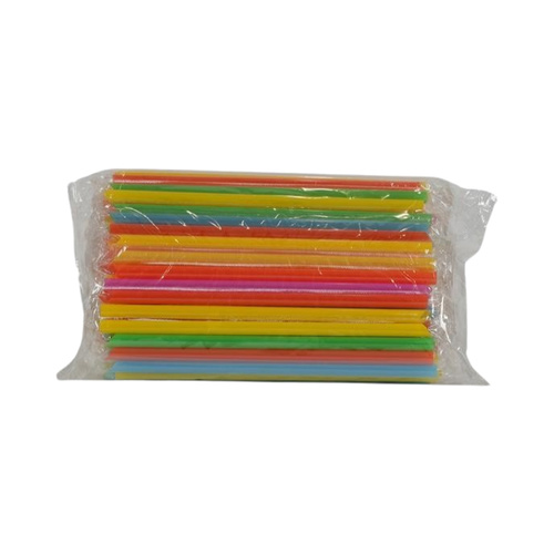 Pack of 100 Colorful Drinking Straws 8ml