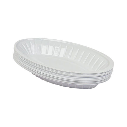 Medium oval plastic plate
