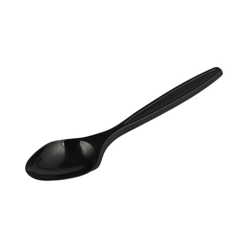 black plastic spoon