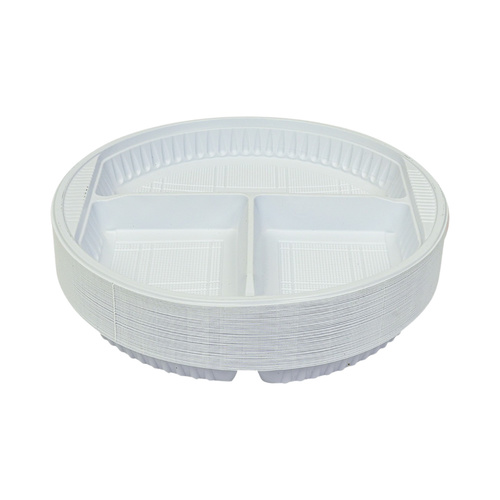 Round plastic plate divided No. 26