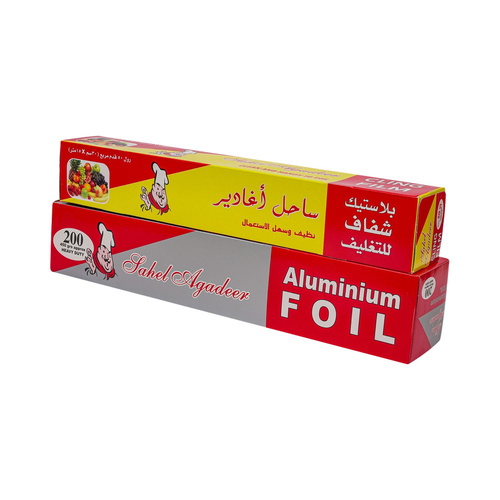 Cling film +  Aluminium foil 200 - Cling film ( 1 piece ) +  Aluminium foil 200 ( 1 piece)