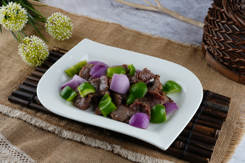 Mutton with Green Pepper