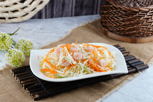 Fried Cabbage with Shrimps