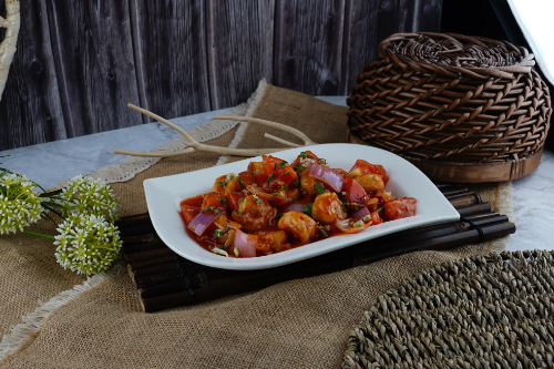 Shrimps with Chili & Tomato Sauce